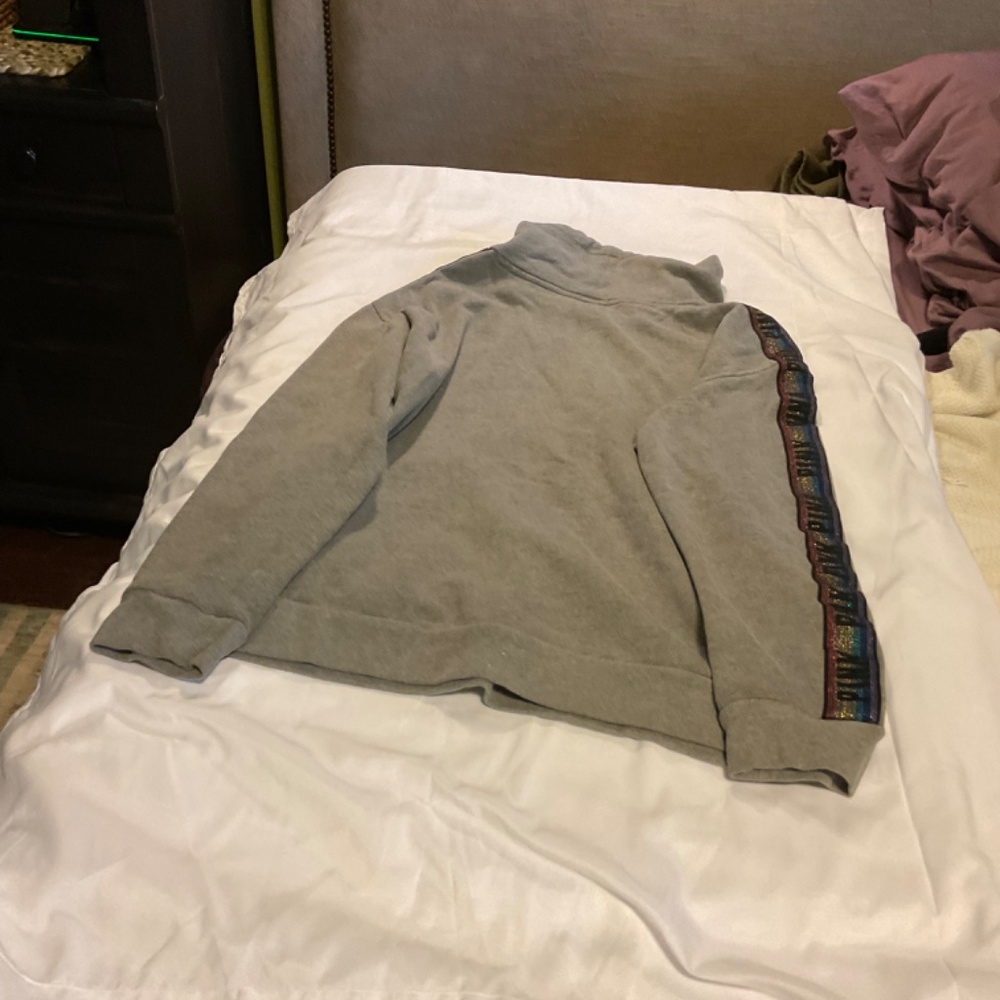 Pink Mock Turtleneck Hoodie-Medium - Picture 4 of 6